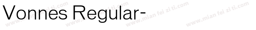 Vonnes Regular字体转换